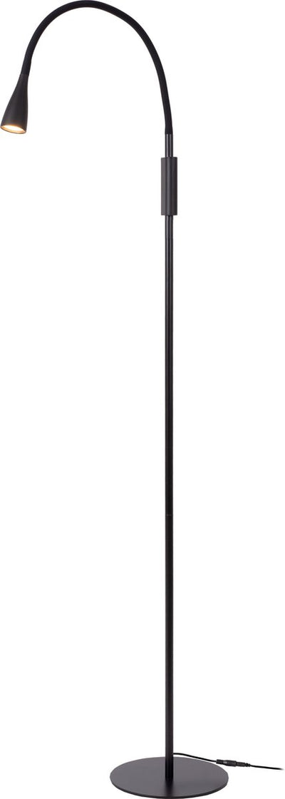Lucide zozy - lampe de lecture - led 3 stepdim - 1x4w 3000k - noir