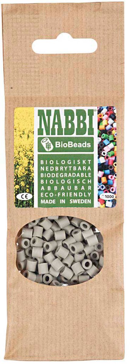 Creativ company nabbi bioperles 5x5mm gris - 1000 pcs.