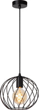 Lucide danza - lampe suspendue - ø 25 cm - 1xe27 - noir