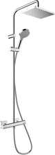 Forme vernis Hansgrohe - tube de douche - taille 230 mm - 1 fonction jet - chrome - avec thermostat