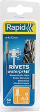 Rivets aveugles étanches Rapid 5000400 incl. foret - aluminium - 4x12mm (50pcs)