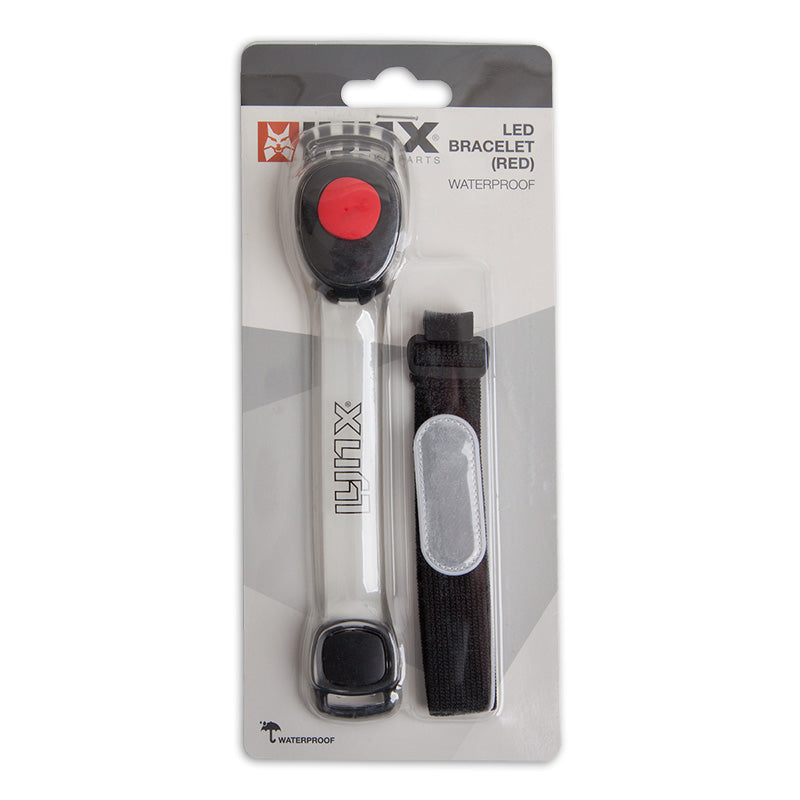 Bracelet Lenx LED Red incl 2x Batterie CR2032 sur la carte