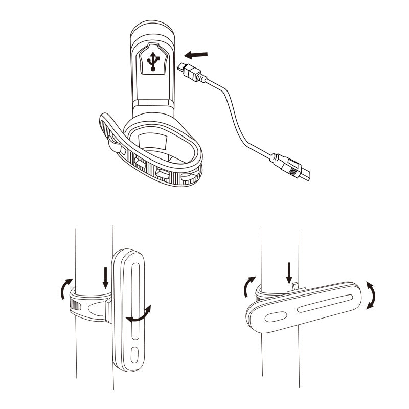 Feu arrière USB Capsule XL