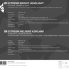 Lampe frontale Lynx pro extreme 1000 lumens rechargeable