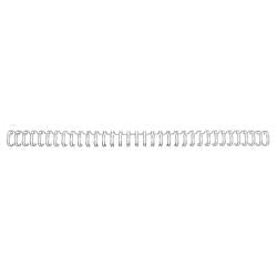 Reliure à dos filaire 34 gbc métal 14mm argent capacité 105 feuilles