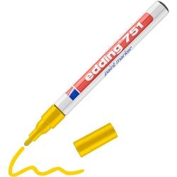 Marqueur à peinture edding 751 pointe ronde 1-2mm jaune