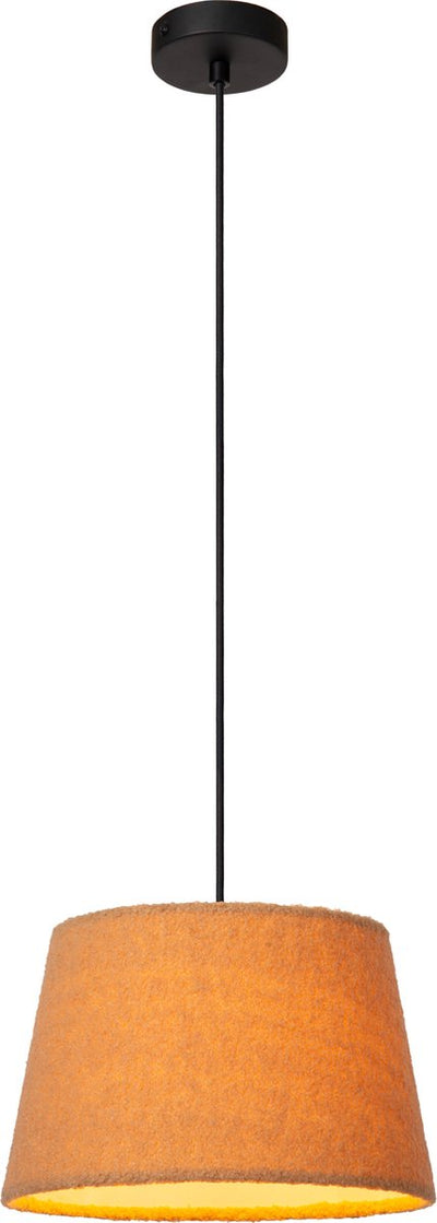 Lucide laineux - suspension - ø 28 cm - 1xe27 - jaune ocre