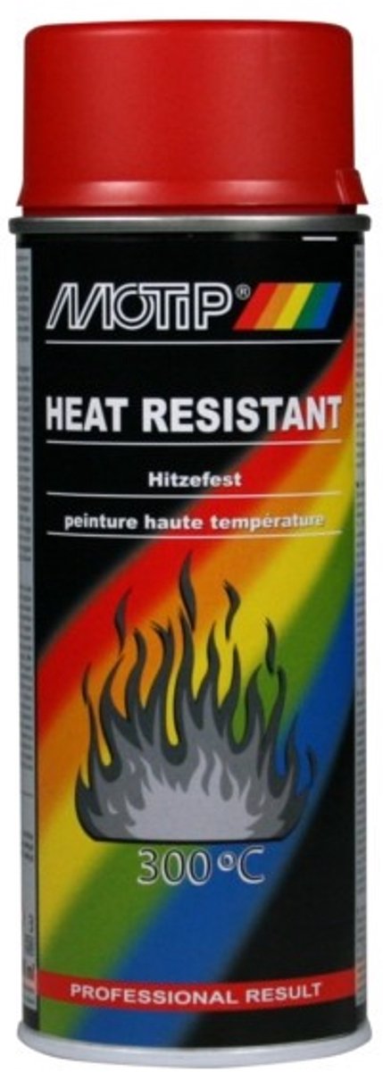 Motip 1051386 - aérosol rouge résistant à la chaleur 300°c 400 ml | 1 pièce