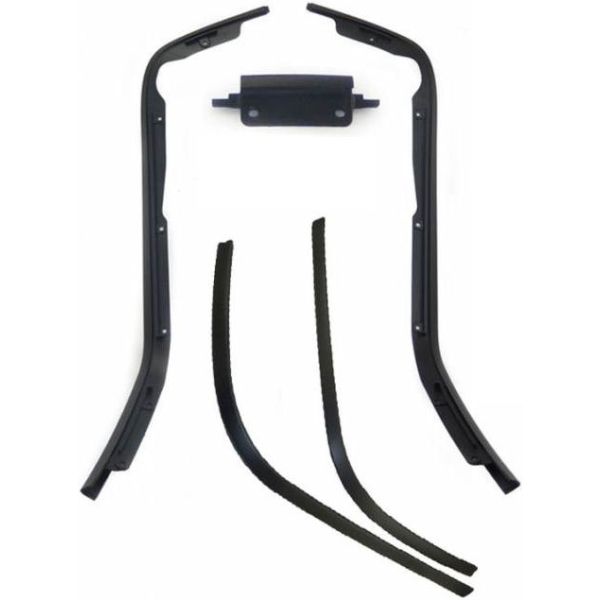 Ensemble de garnitures de bas de caisse et de marchepieds Primavera, Sprint 5 pièces noir métallisé