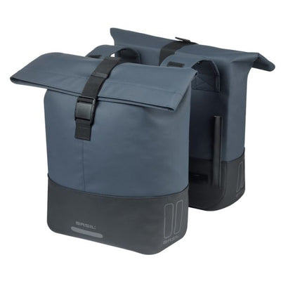 Sacoche de vélo double Basil Cove 28-32l 14 x 29 x 36 cm - bleu noir