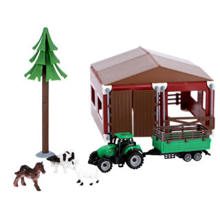 Ferme Agrotoys avec tracteur et échelle d'animaux 1:50