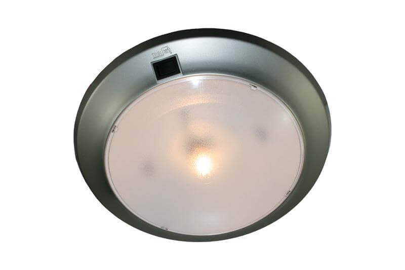 Plafonnier Cirro camping-car et caravane 12 volts - sable argenté