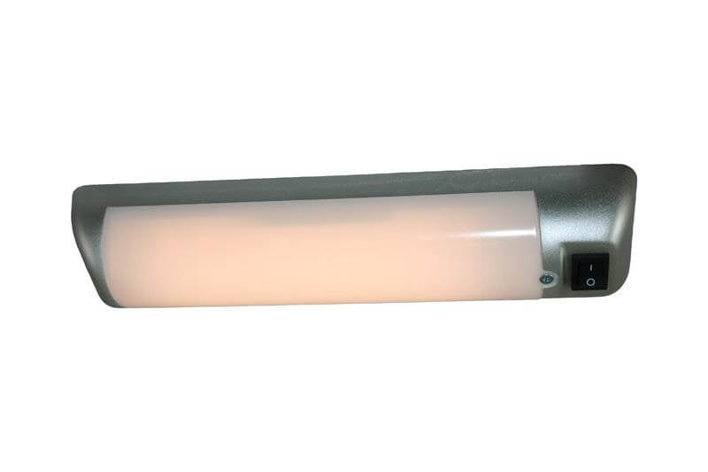 Lampe en saillie douce camping-car et caravane 12 volts - sable argenté