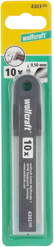 Couteaux sécables Wolfcraft | 18mm | 8 segments | 10 pièces - 4303000