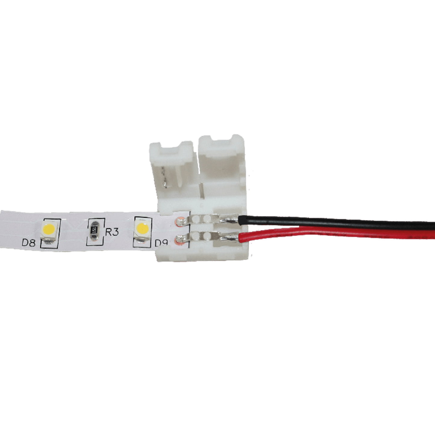 Pièce de connexion Cingoli pour bande LED 8mm, pré-câblée avec câble de 15cm - sans emballage de vente