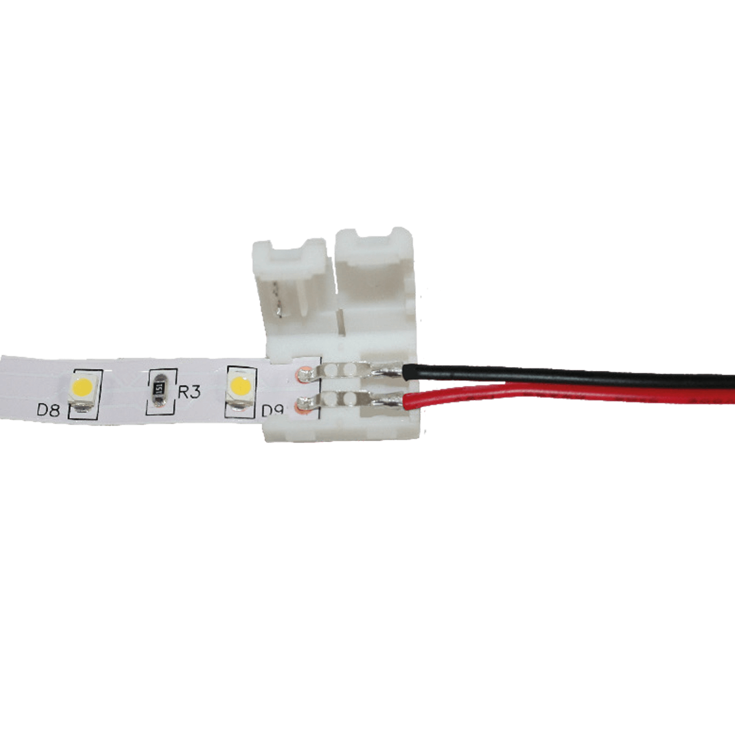 Pièce de connexion Cingoli pour bande LED 8mm, pré-câblée avec câble de 15cm - sans emballage de vente