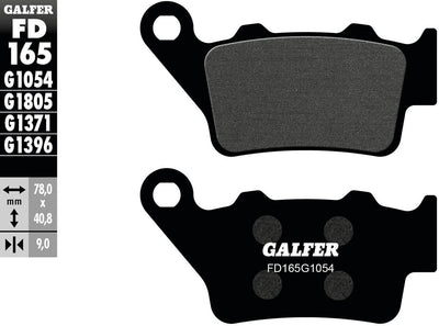 Galfer plaquettes de frein fd165 plaquette de frein fd165 g1054 organique
