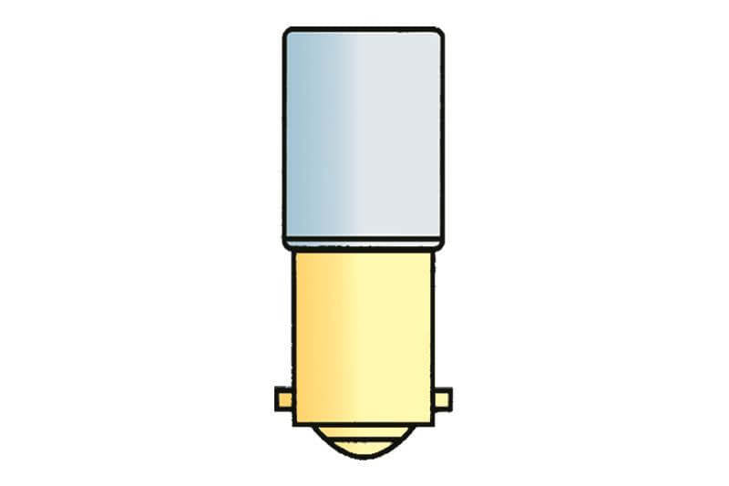 Lampe tube ba9s 12v halogène - 4w - sans emballage de vente