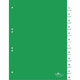Onglets durables 6210 pvc a4 230x297mm 1-12 12 onglets vert