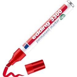 Marqueur permanent edding 3300 rouge moyen