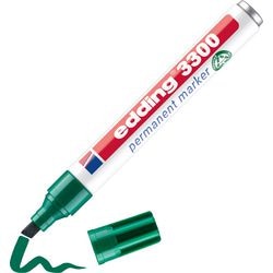 Marqueur permanent edding 3300 vert pointe biseautée 1-5 mm