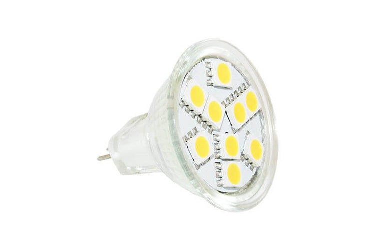 Lampe LED SMD Abi MR11 stylisée entre 10 et 30v - 80 lumens