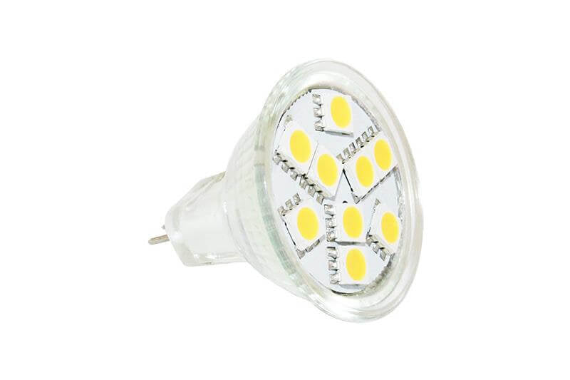 Lampe LED SMD Abi MR11 stylisée entre 10 et 30v - 80 lumens - sans emballage de vente