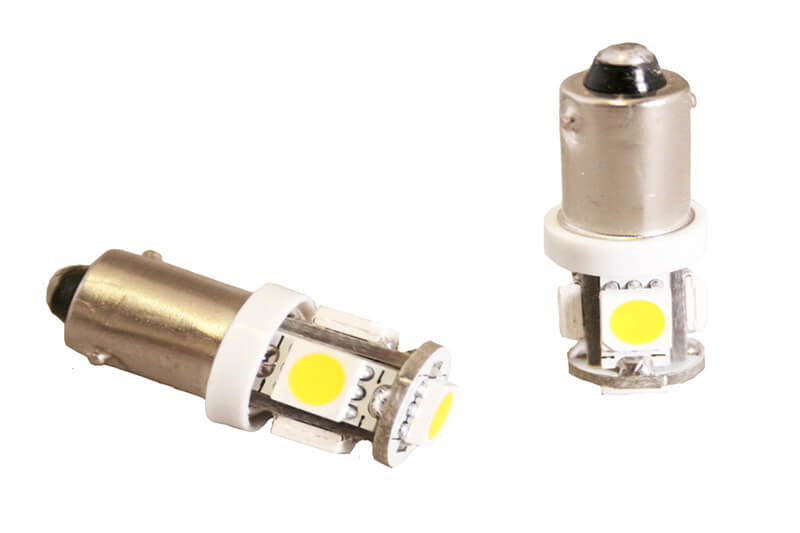 Lampe de voiture ba9s led 12v blanc chaud - 41 lumen