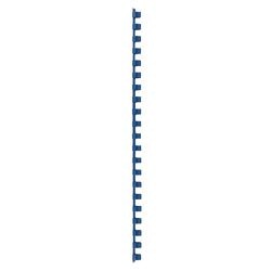 Reliure à dos gbc plastique a4 10mm bleu capacité 65 feuilles