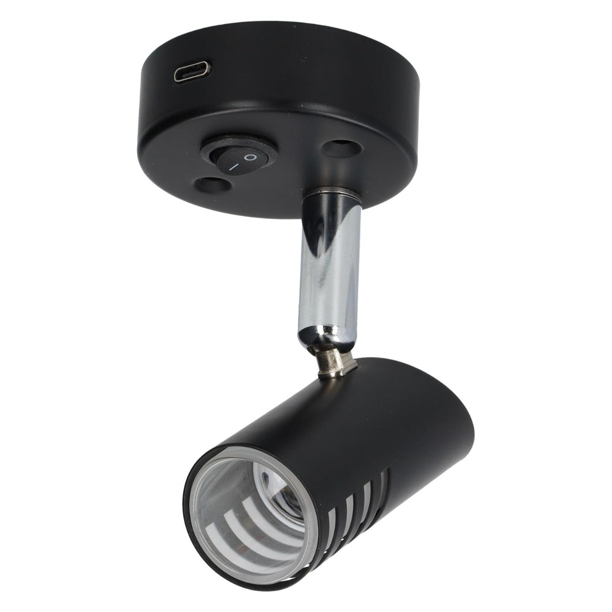 Spot en saillie Sao LED avec interrupteur et USB-C - noir - sans emballage de vente