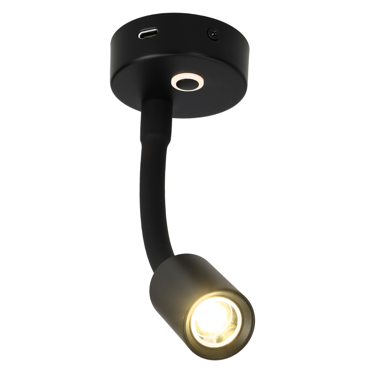 Spot en saillie Felino flex avec USB-C et variateur tactile