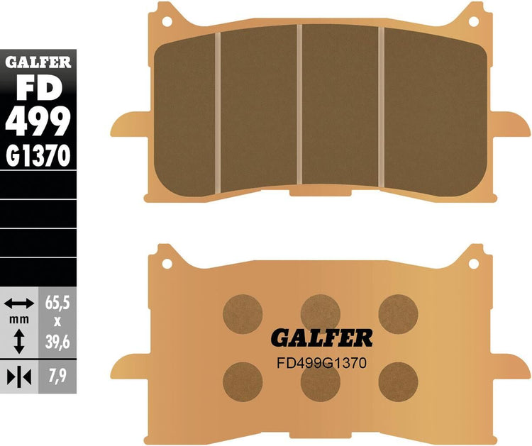 Galfer plaquettes de frein fd499 plaquette de frein fd499 g1370 sint.metal street