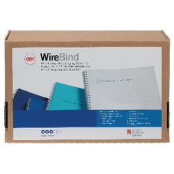 Reliure à dos filaire 34 gbc métal 8mm argent capacité 60 feuilles