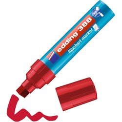 Marqueur pour tableau à feuilles edding 388 rouge 4-12 mm