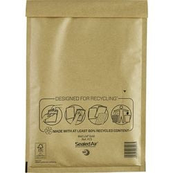Abi enveloppe à bulles scellée air mail lite lite a4 79 g/m² or 10 pièces