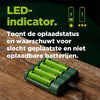 Chargeur de batterie USB GP + 4 x AA Batteries 2100mAh Nimh