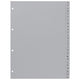 Onglets identiques gris 1 à 52 a4 polypropylène