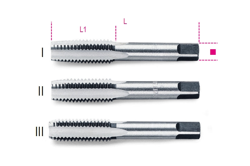 Beta 430 Handtap Grove Emergency Metric Wire M5X0.8 (3 pièces)