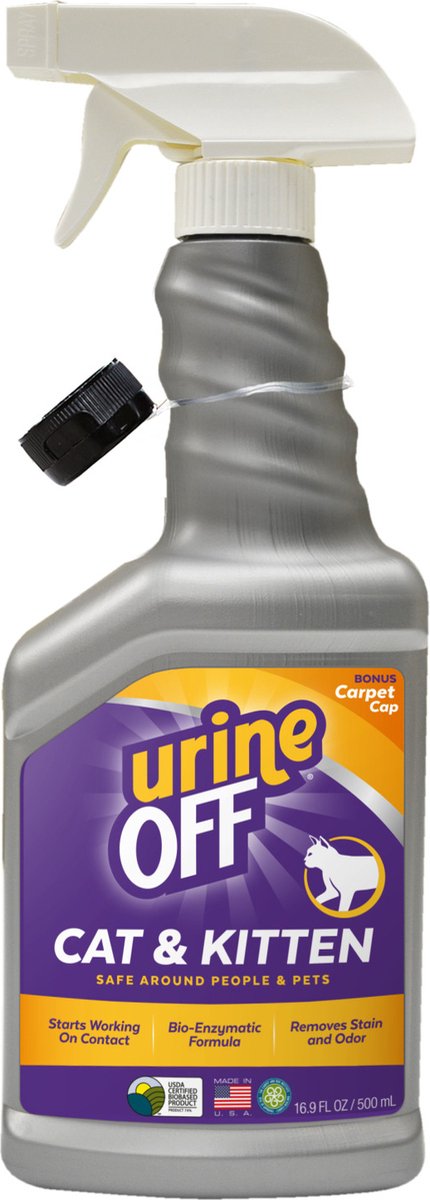 Urine de chat - anti-taches et odeurs d'urine de chaton - spray - 500 ml