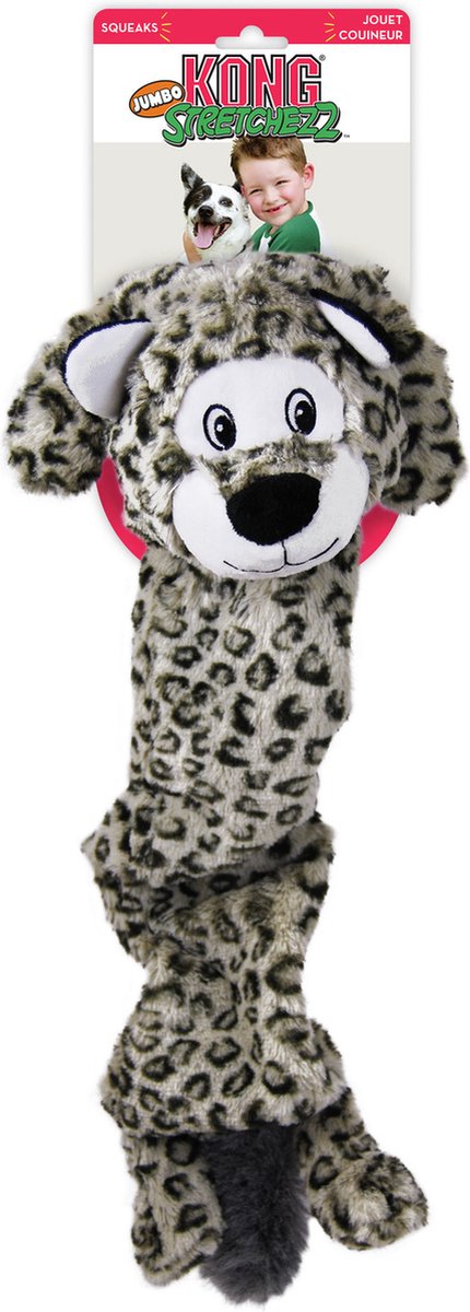 Kong stretolezz jumbo neige léopard