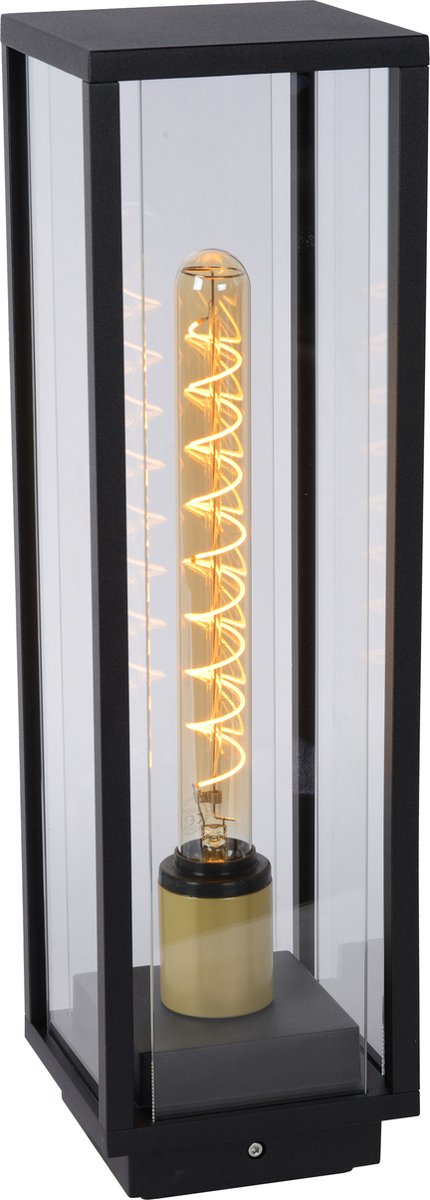 Lucide laurens - lampe sur pied - 1xe27 - ip54 - noir