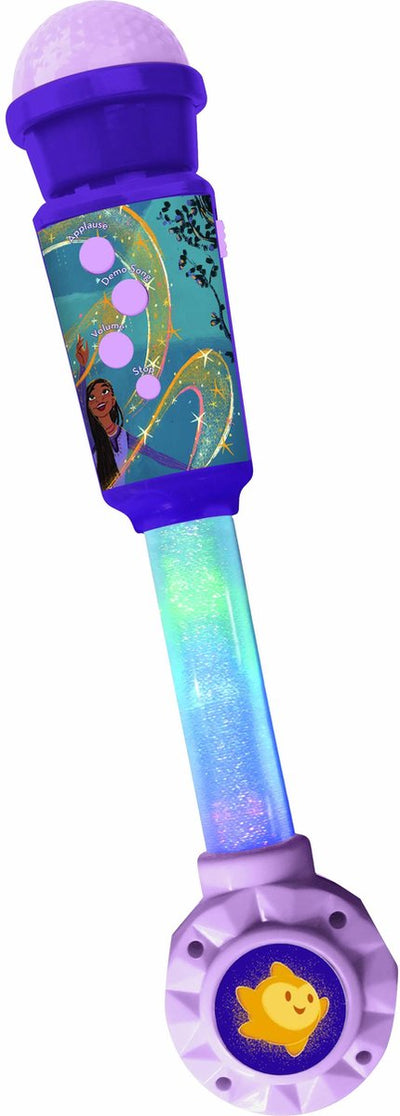 Lexibook wish microphone avec tube lumineux, haut-parleur (entrée auxiliaire), mélodies et effets sonores