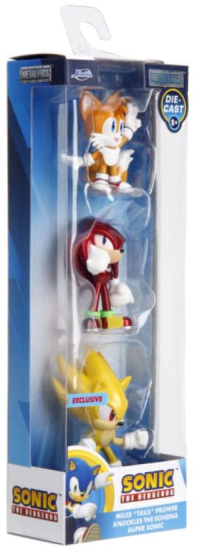 Jada Toys Sonic The Hedgehog Nano Metal Figs Diecast Mini Figure 3-Pack 5 cm Mini Figure