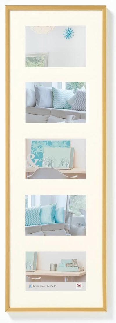Walther new lifestyle - galerie en plastique - format photo 5 x 10x15 cm - or