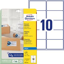 Étiquettes d'adresse avery zweckform quickpeel 250 pièces