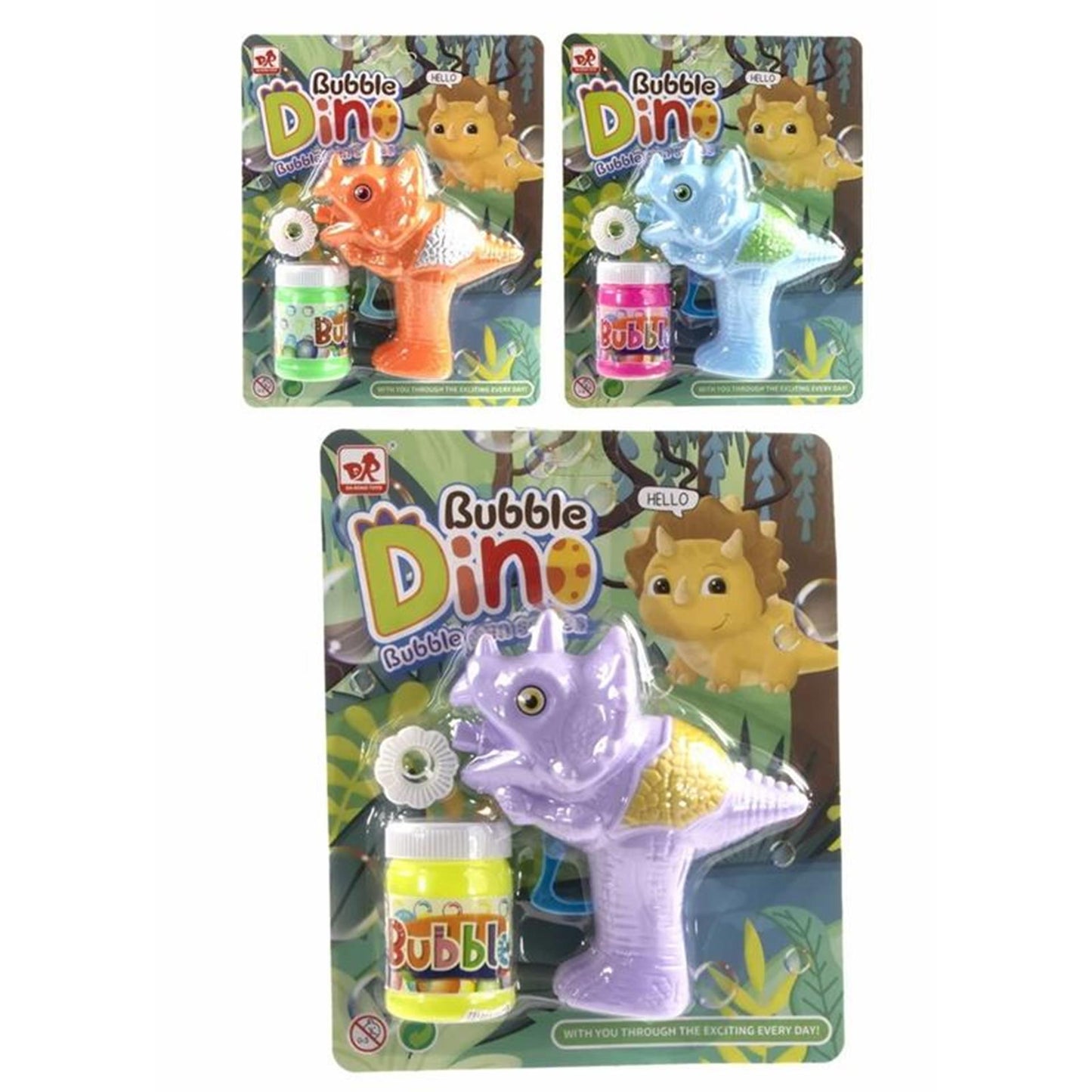 Soufflette à bulles dinosaure 50ml
