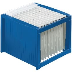 Classeur suspendu helit bleu a4