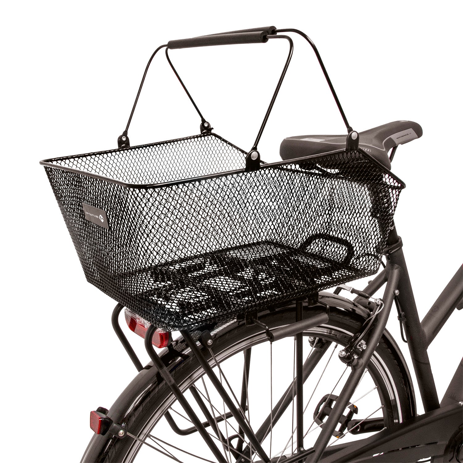 M-wave m-wave détachable de panier à vélo de panier de bagages noirs