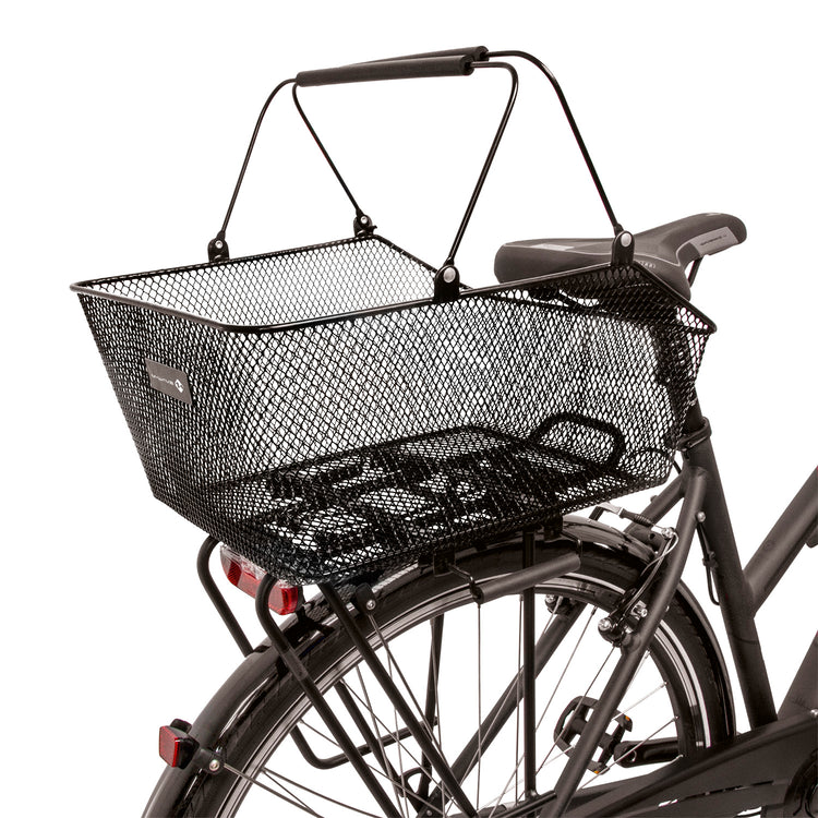 M-wave m-wave détachable de panier à vélo de panier de bagages noirs