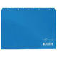 Index alphabétique durable a5 14,8x21cm onglet 40mm bleu